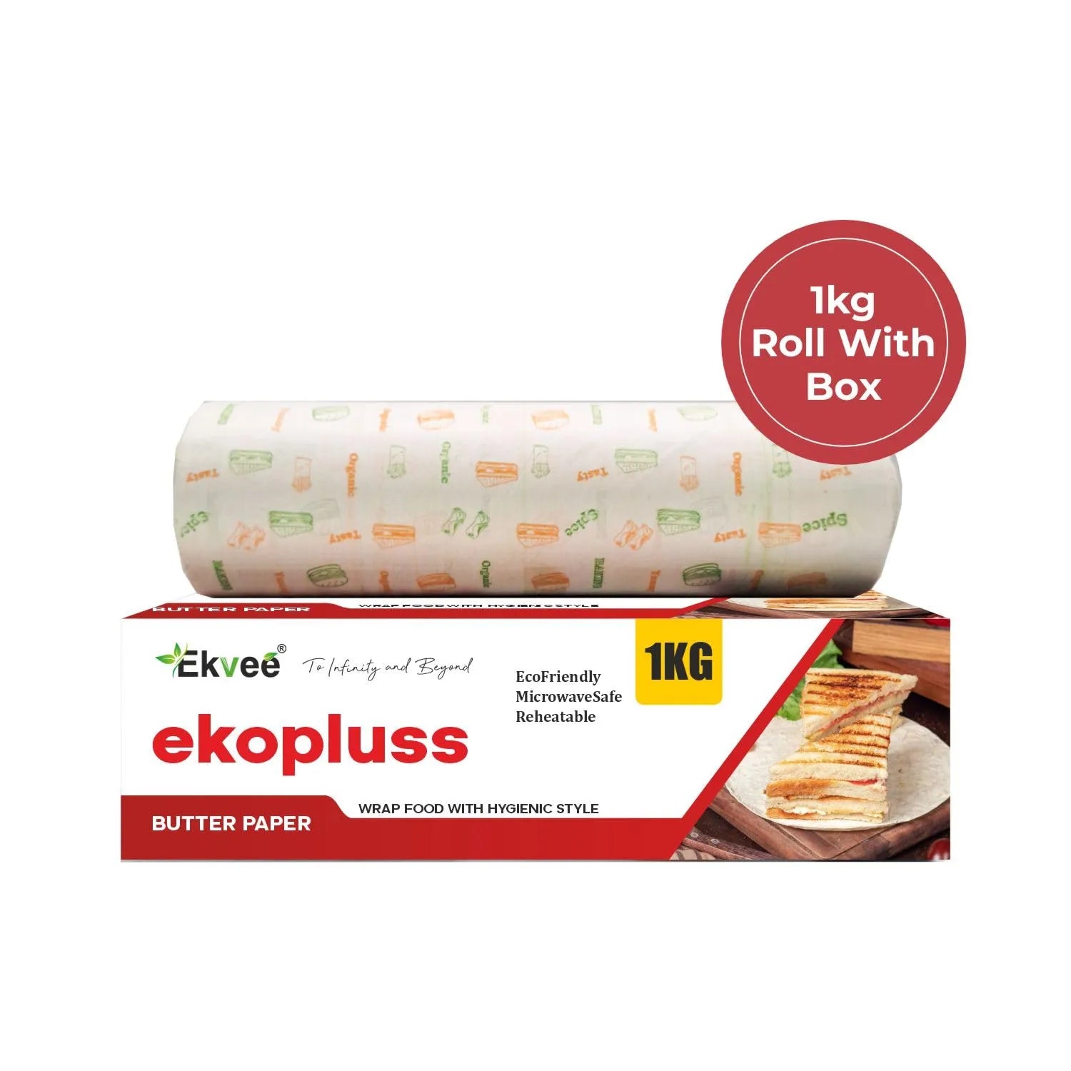 Ekopluss – Paper Wrap 1 kg Roll With Box Pack of-1
