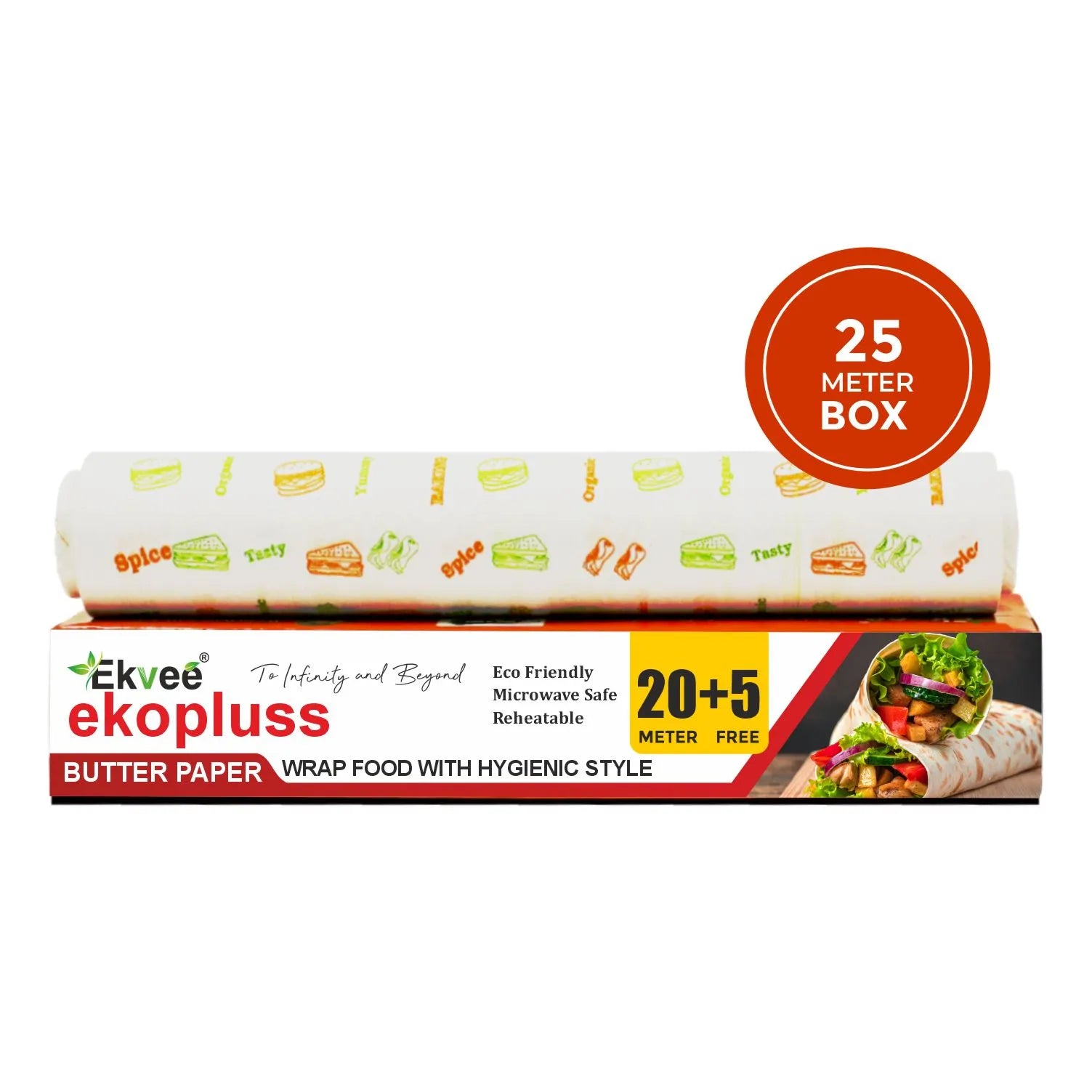 Ekopluss – Paper Wrap 25m Roll Pack of-1