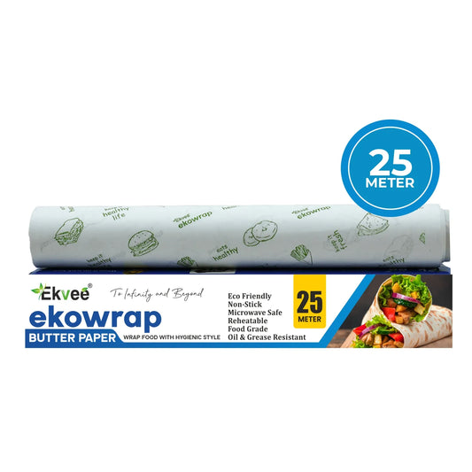 Ekowrap Butter Paper Roll 25 Meter Pack of-1