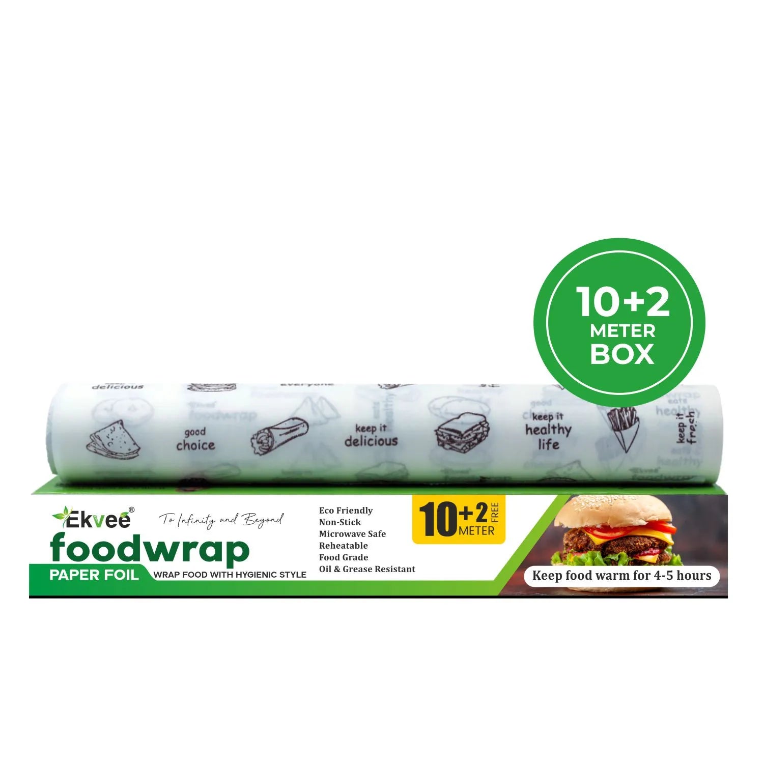 Food Wrapper Rool Ekvee Foodwrap – Eco-Friendly & Safe Food Wrapping Roll