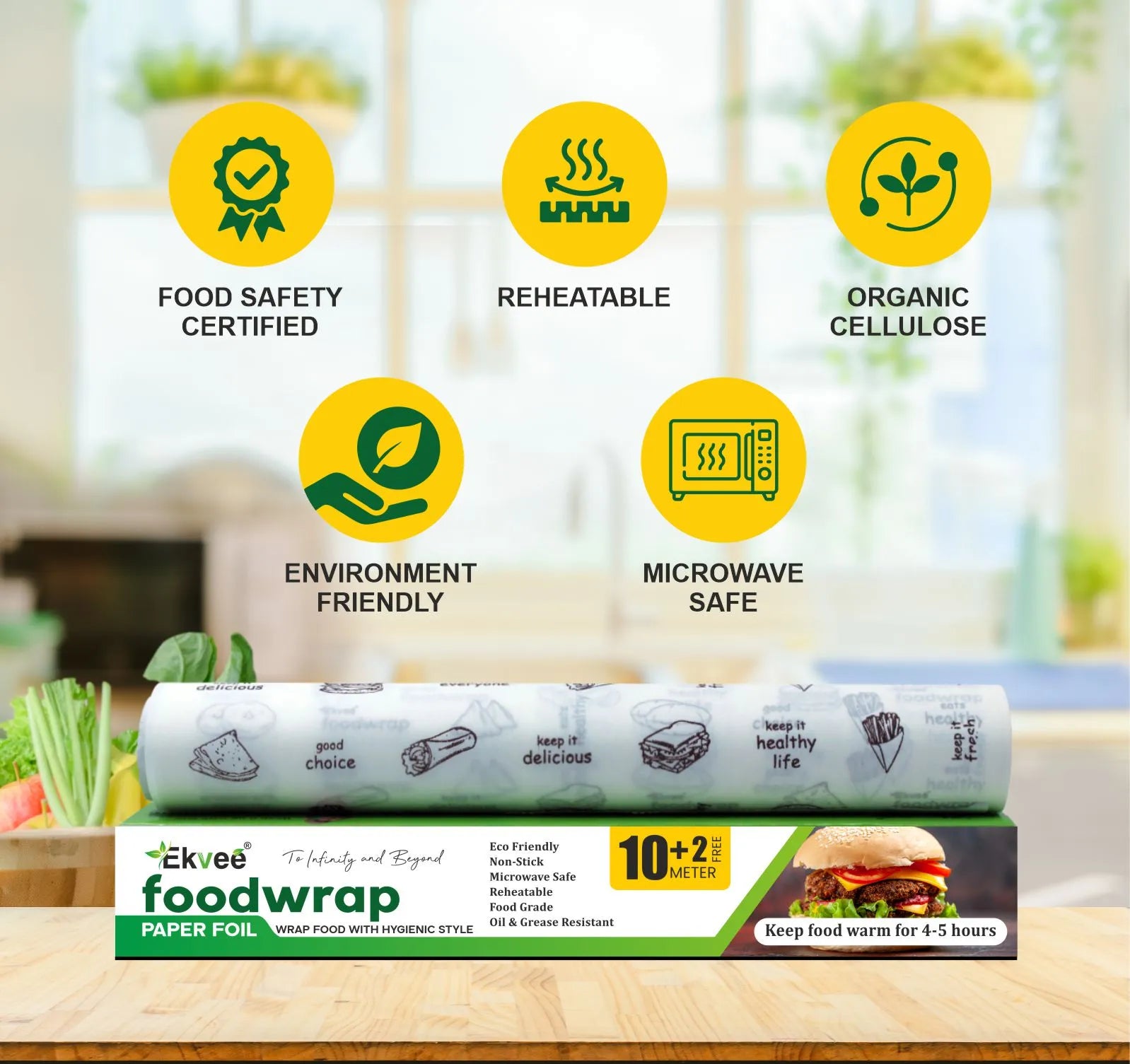 Food Wrapping Paper Roll Features