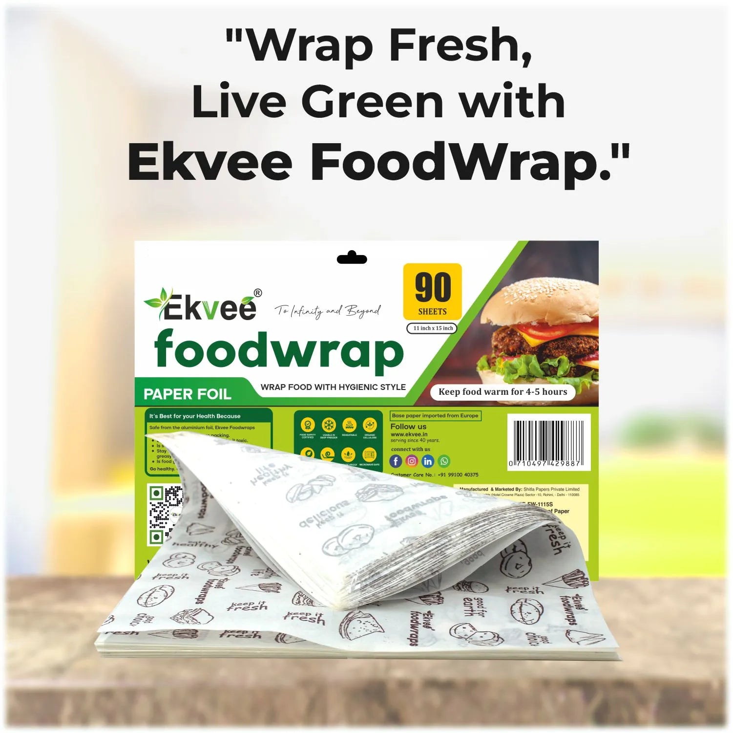 Food Wrapping Paper 90 Sheets