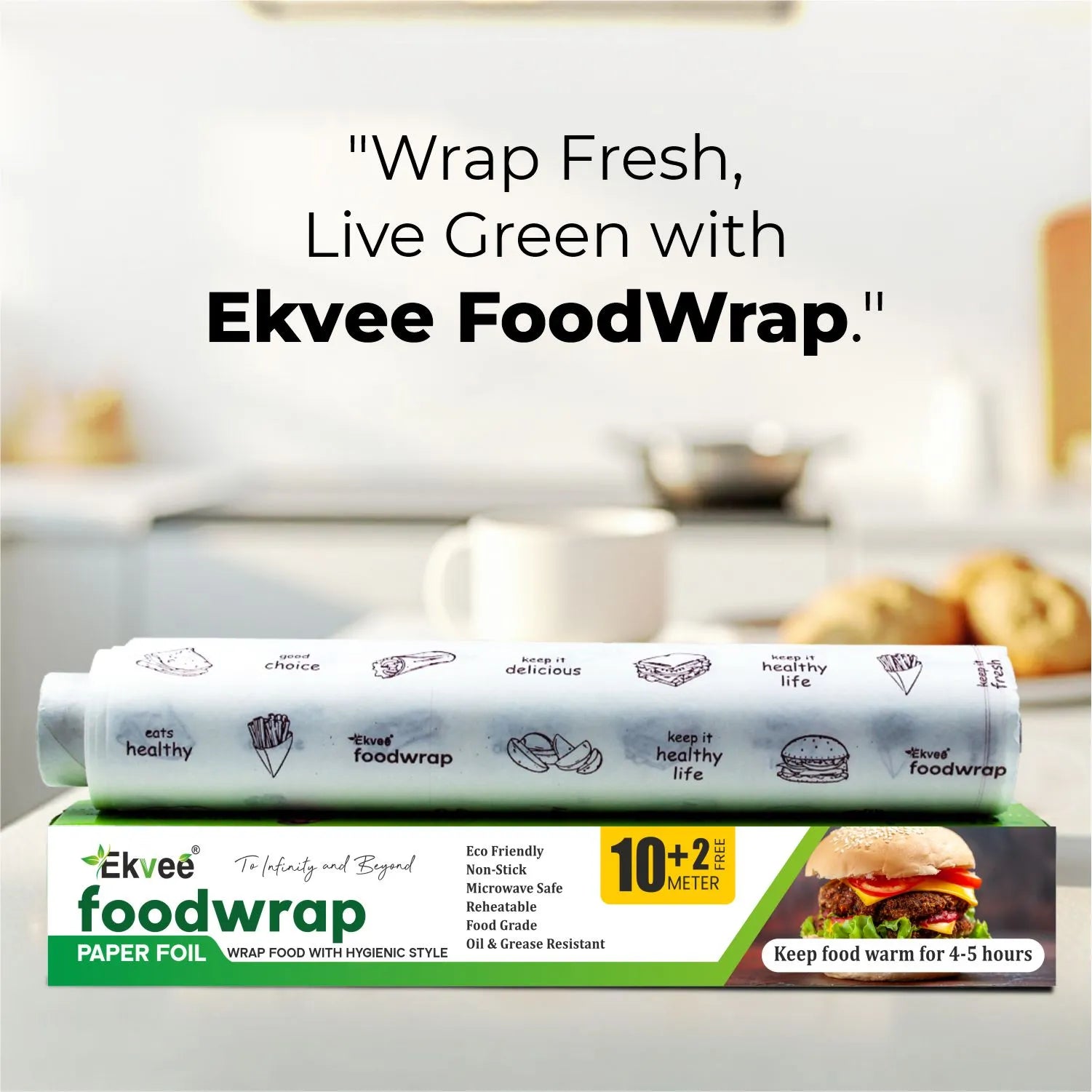 Food Wrapping Paper Roll 10m
