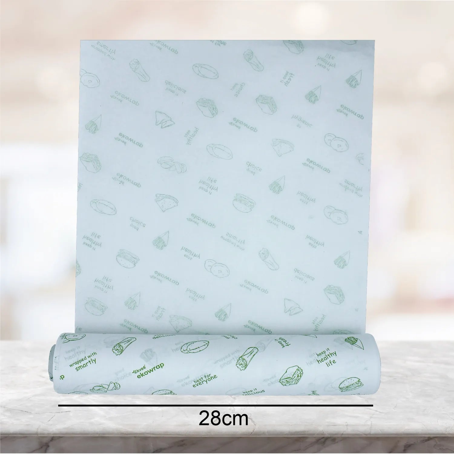 Ekowrap Butter Paper 1 Kg Roll Pack of-1