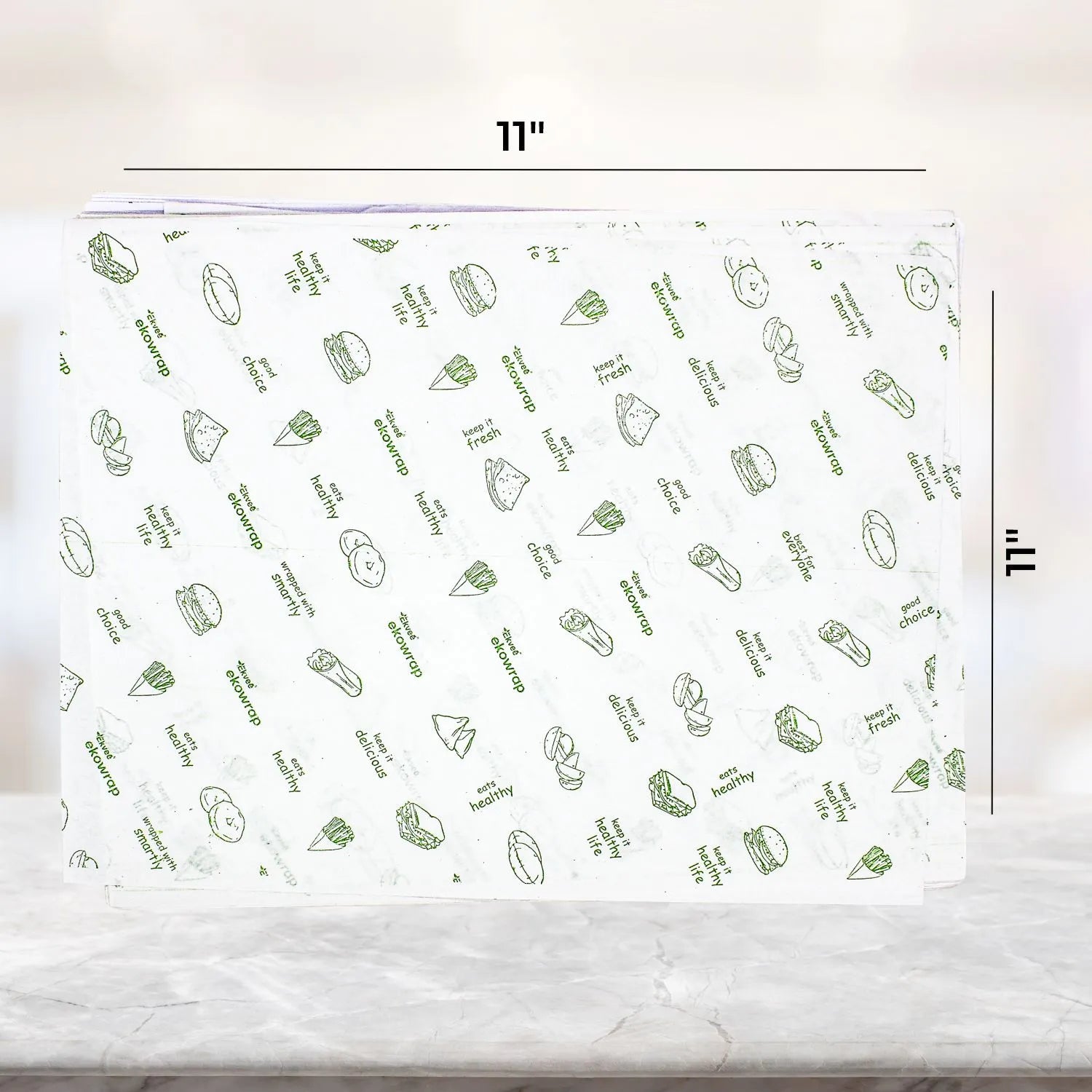 Ekowrap Butter Paper 1 kg Sheets 11x11 Inch Pack of-1