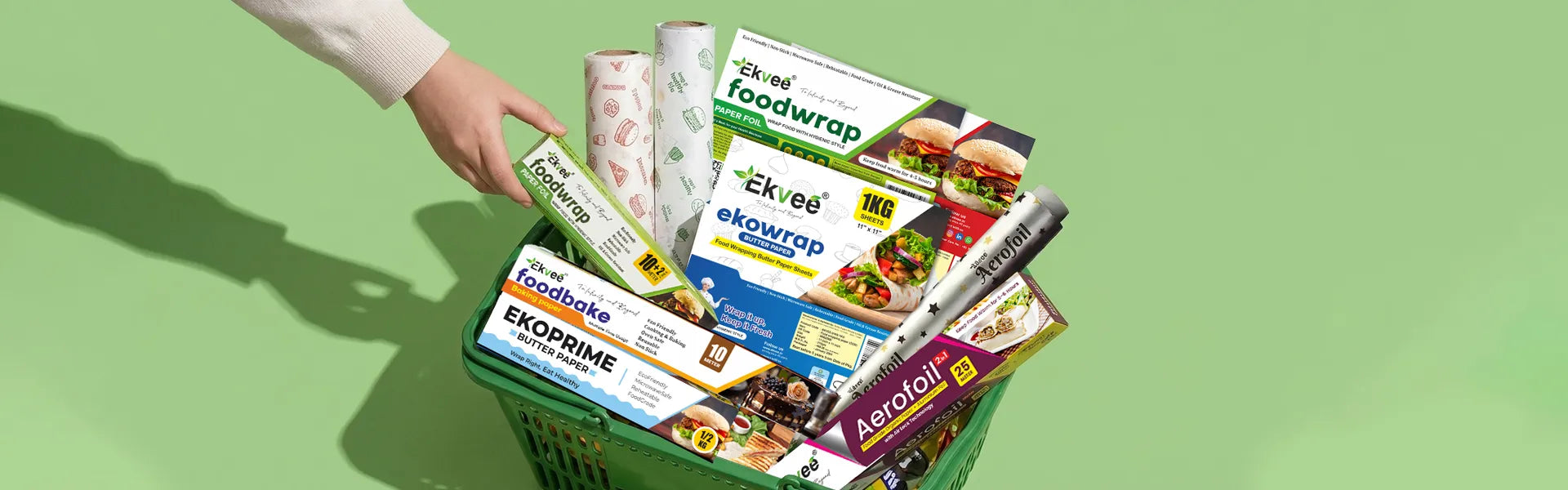 Become an Ekvee Butter Paper, Baking Paper, Aluminium Foil Paper and Food Wrapping Paper Distributor and Wholesaler.
