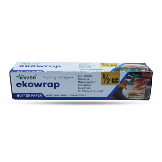 Ekowrap Butter Paper 1/2 kg Roll in Box Pack of-1