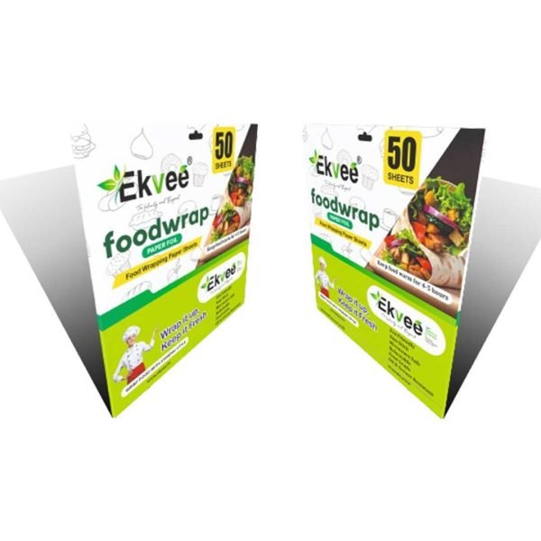 Ekvee Uniwraps Food Wrapping Paper Sheets (50 Sheats Pack Of 2)