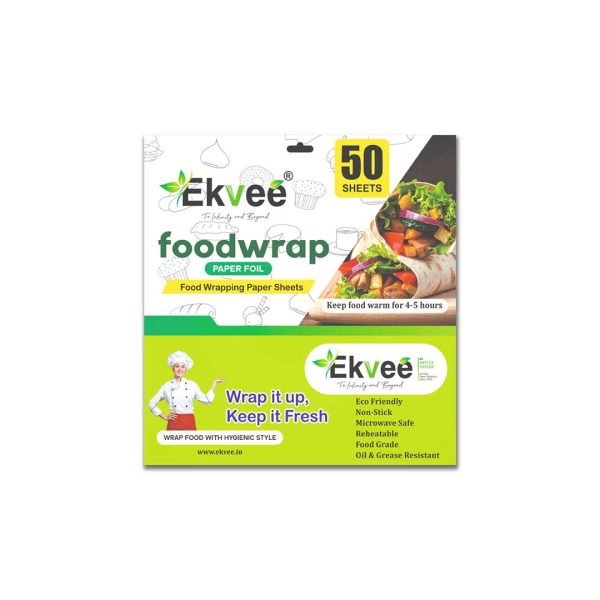 Ekvee Uniwraps Food Wrapping Paper Sheets (50 Sheats Pack Of 2)