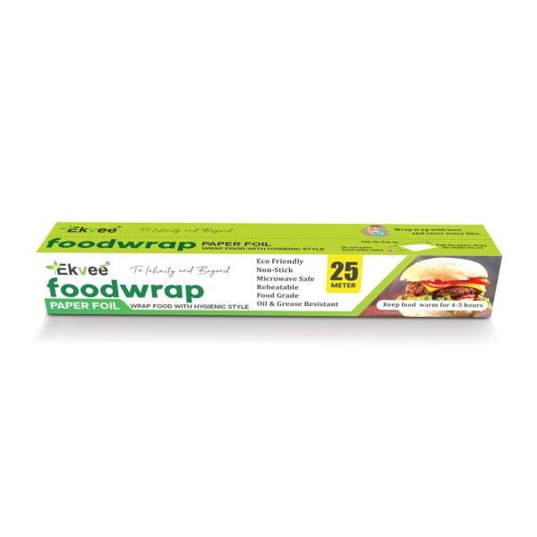 Ekvee Uniwraps Food Wrapping Foil Paper (25 Meter Pack Of 2)
