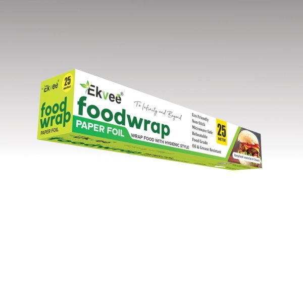 Ekvee Uniwraps Food Wrapping Foil Paper (25 Meter Pack Of 2)