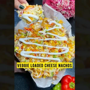 Veggie Loaded Cheese Nachos with Ekvee Food Wrap (Air Fryer or Oven!)