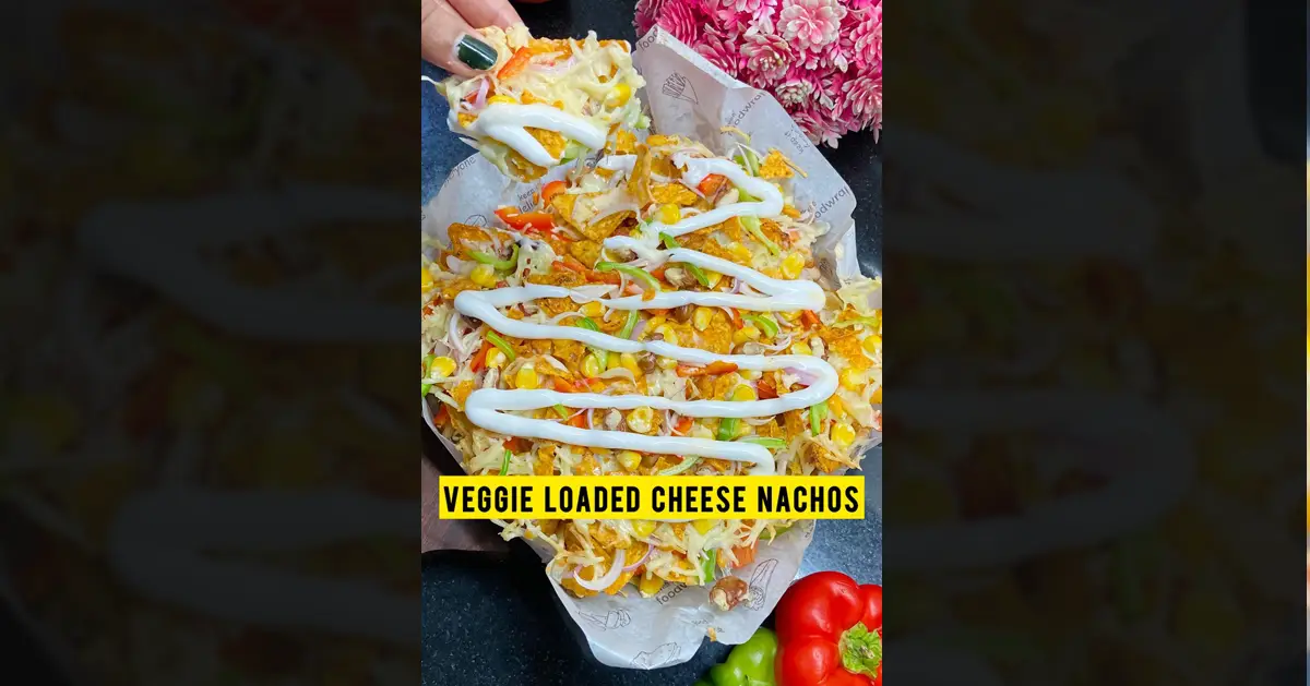 Veggie Loaded Cheese Nachos with Ekvee Food Wrap (Air Fryer or Oven!)