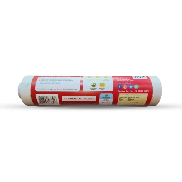 Ekvee Ecopluss Food Wrapping Butter Paper Roll 500gm Food Grade & Reheatable