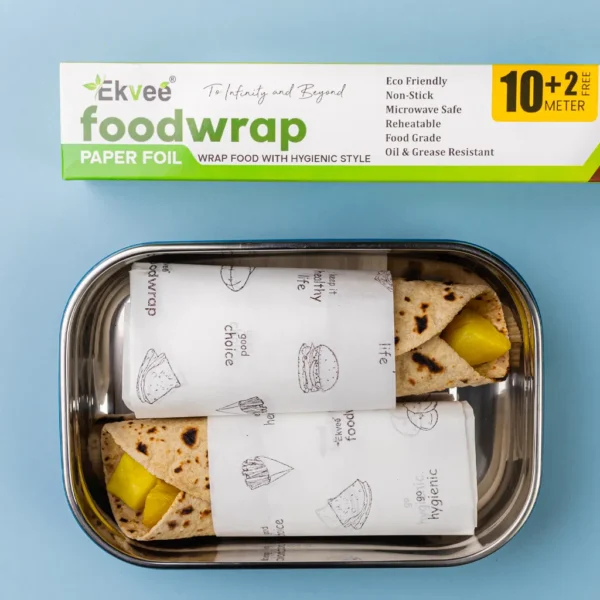 Ekvee Foodwrap – Best Food Wrapping Paper Foil Roll for launch box food packing