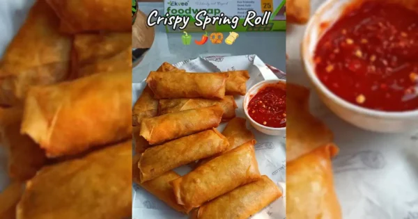 Crispy Veg Spring Roll Recipe - Homemade Spring Roll Wrappers & Veggie Stuffing