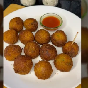 Potato lollipop Crispy Potato Balls Recipe Perfect Tea-Time Snack