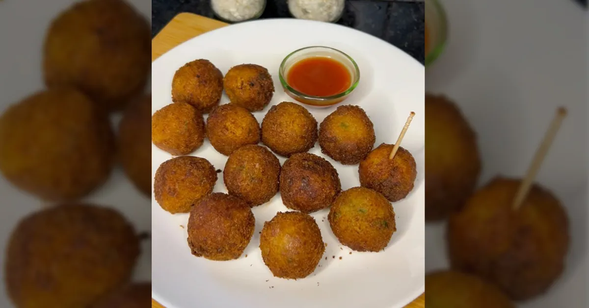 Potato lollipop Crispy Potato Balls Recipe Perfect Tea-Time Snack